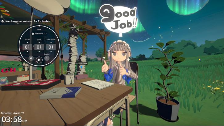 gogh: Focus with Your Avatar Steam Key screenshot from the video game thumbnail 6