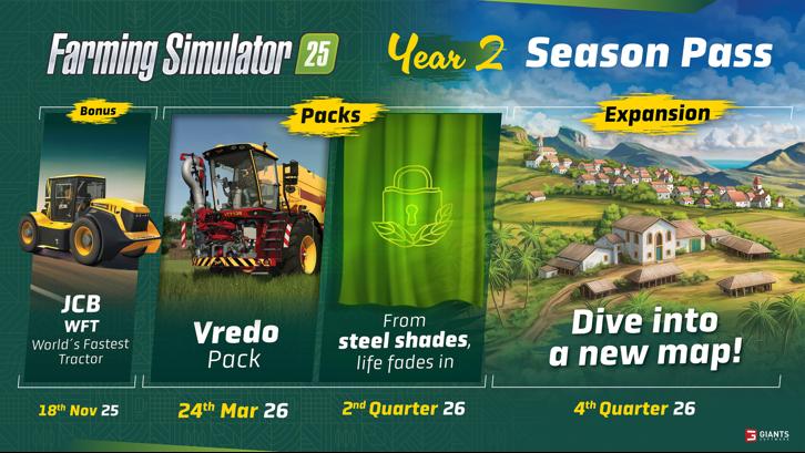 Farming Simulator 25: Year 2 Season Pass Steam Key screenshot from the video game thumbnail 2