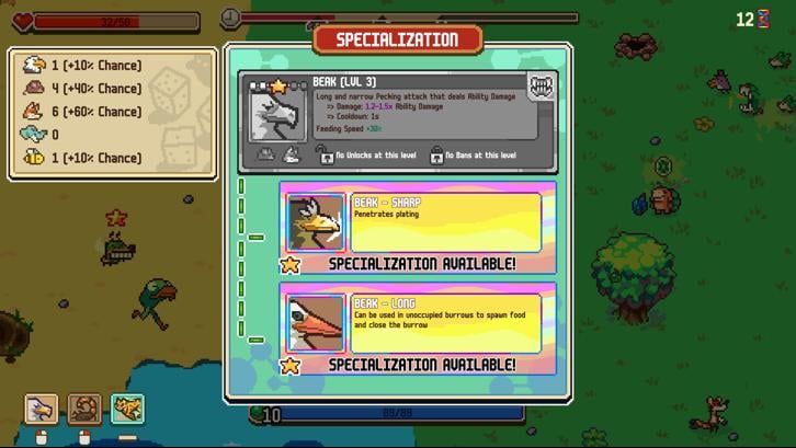 Everything is Crab: The Animal Evolution Roguelite Steam Key screenshot from the video game thumbnail 4