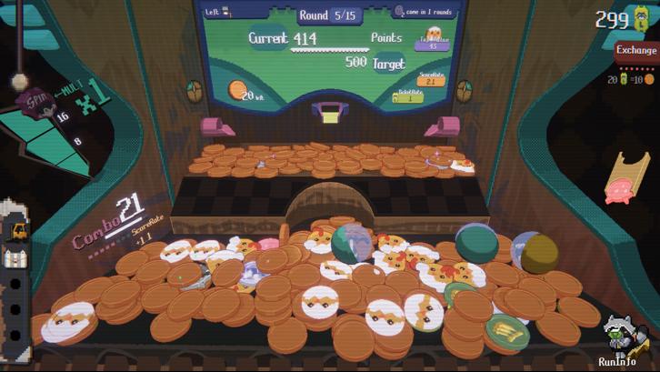 RACCOIN: Coin Pusher Roguelike Steam Key screenshot from the video game thumbnail 2