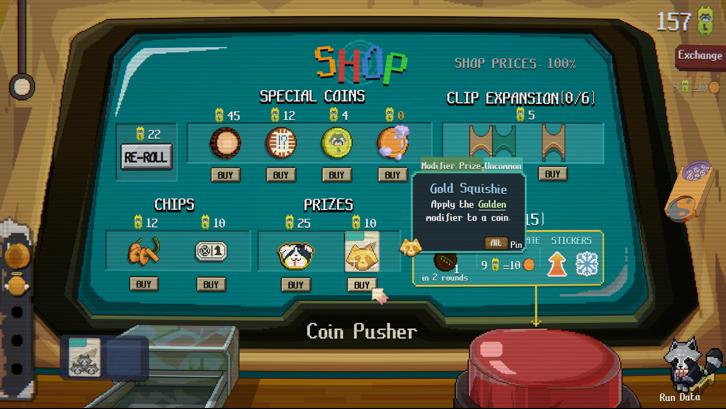 RACCOIN: Coin Pusher Roguelike Steam Key screenshot from the video game thumbnail 8