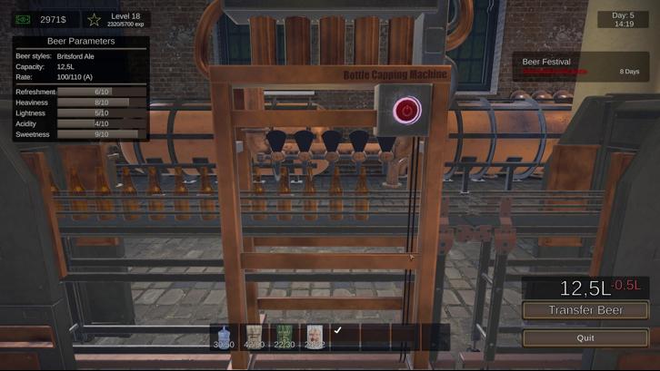 Beer Manufacture Simulator Steam Key screenshot from the video game thumbnail 5
