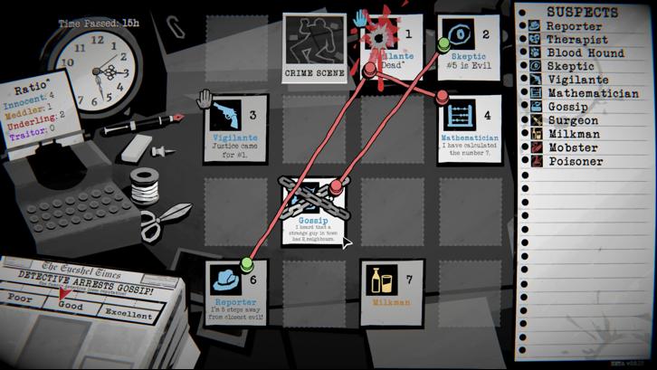 Dupery: A Game of Solo Deduction Steam Key screenshot from the video game thumbnail 2