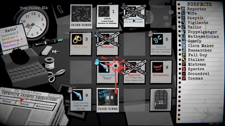 Dupery: A Game of Solo Deduction Steam Key screenshot from the video game thumbnail 4