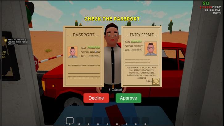 Toll Booth Simulator Steam Key screenshot from the video game thumbnail 2