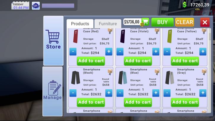 Electronics Store Simulator Steam Key screenshot from the video game thumbnail 7
