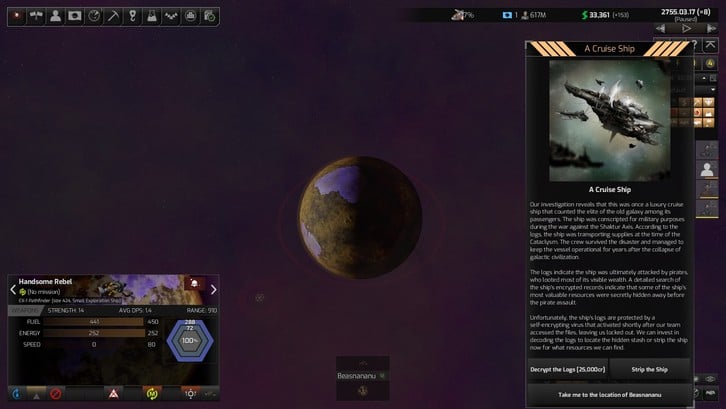 Distant Worlds 2: Shadows Rising Steam Key screenshot from the video game thumbnail 8