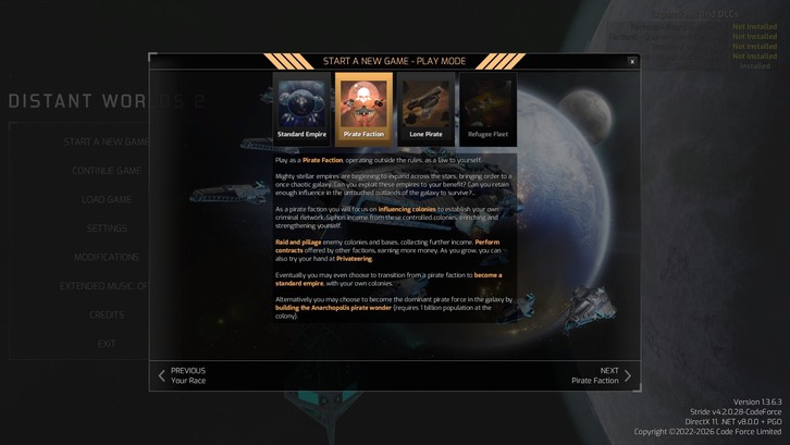 Distant Worlds 2: Shadows Rising Steam Key screenshot from the video game thumbnail 9