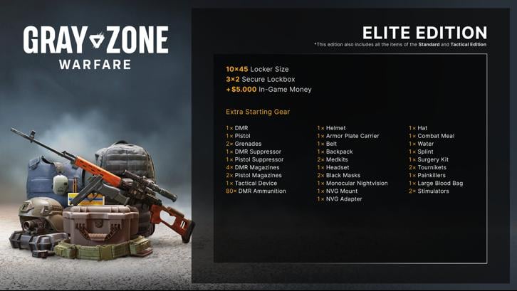 Gray Zone Warfare - Elite Edition  Bundle Steam Key screenshot from the video game thumbnail 7