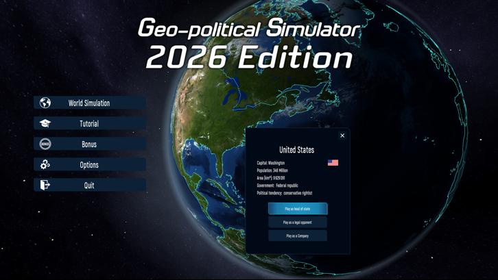 Geo-Political Simulator 2026 Edition image