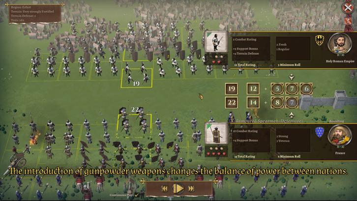 Field of Glory: Kingdoms - Burghers and Bombards Steam Key screenshot from the video game thumbnail 6