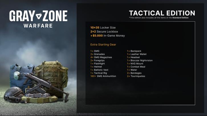 Gray Zone Warfare - Tactical Edition Bundle Steam Key screenshot from the video game thumbnail 7