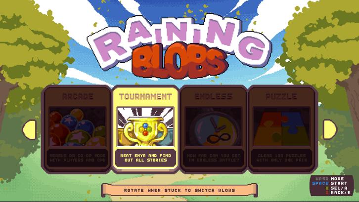 Raining Blobs Steam Key screenshot from the video game thumbnail 5