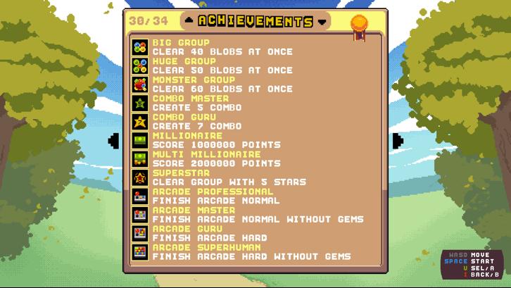 Raining Blobs Steam Key screenshot from the video game thumbnail 9