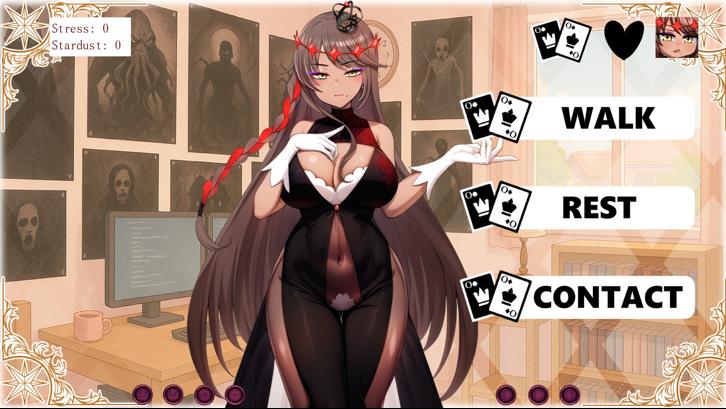 Everyday I Play Board Games with a Summoned Eldritch Girl Steam Key screenshot from the video game thumbnail 2