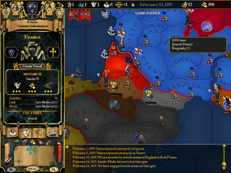 For The Glory: A Europa Universalis Game image