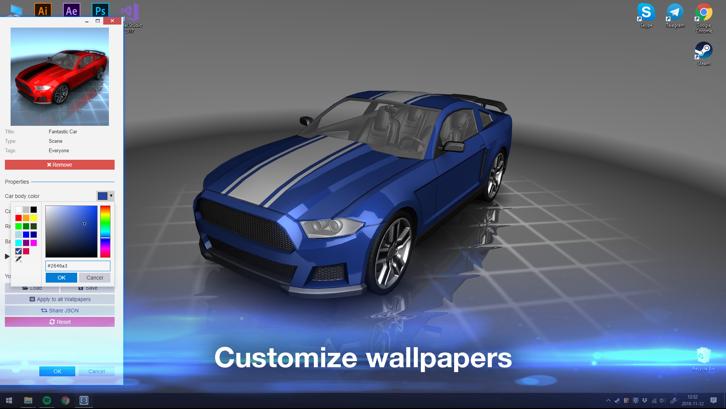 Wallpaper Engine Steam Key screenshot from the video game thumbnail 2