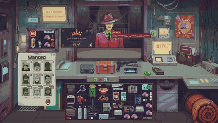 Probably Stolen - Cyberpunk Shopkeeper Sim Steam Key screenshot from the video game thumbnail 2