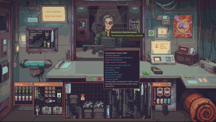 Probably Stolen - Cyberpunk Shopkeeper Sim Steam Key screenshot from the video game thumbnail 3