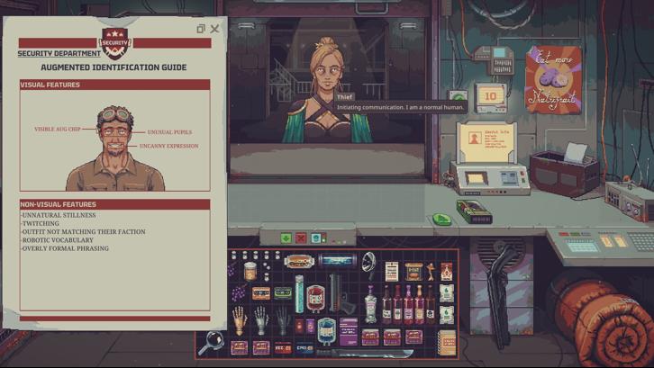 Probably Stolen - Cyberpunk Shopkeeper Sim Steam Key screenshot from the video game thumbnail 4