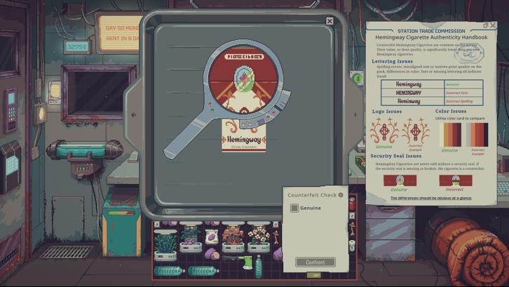 Probably Stolen - Cyberpunk Shopkeeper Sim Steam Key screenshot from the video game thumbnail 5