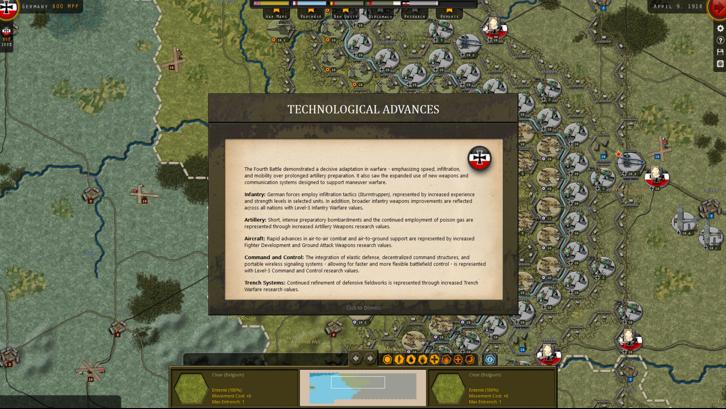 Strategic Command: World War I - Battles for Ypres Steam Key screenshot from the video game thumbnail 3