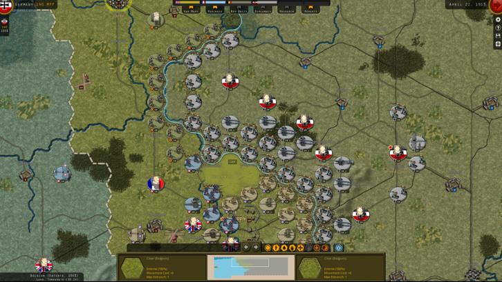 Strategic Command: World War I - Battles for Ypres Steam Key screenshot from the video game thumbnail 6
