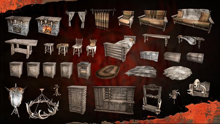 SCUM Woodland Furniture Pack Steam Key screenshot from the video game thumbnail 7