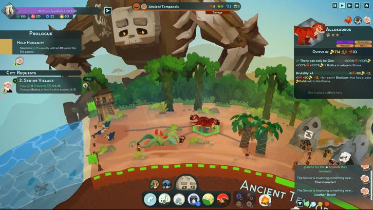 Reus 2 - Jurassic Steam Key screenshot from the video game thumbnail 2