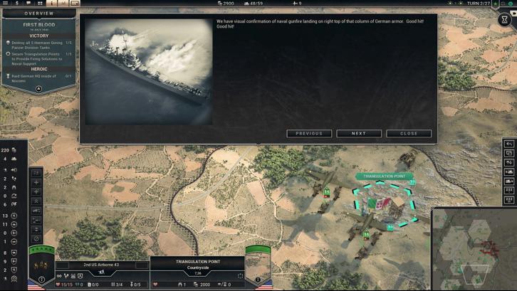 Panzer Corps 2: Elite - All American Steam Key screenshot from the video game thumbnail 7