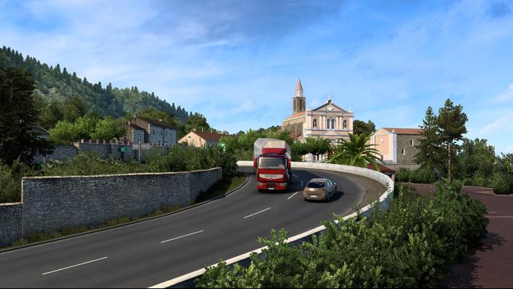 Euro Truck Simulator 2 - Vive la France ! Steam Key screenshot from the video game thumbnail 6