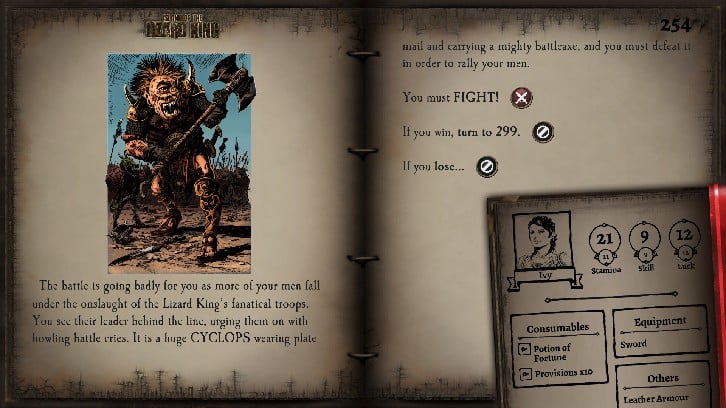 Island of the Lizard King (Fighting Fantasy Classics) Steam Key screenshot from the video game thumbnail 3