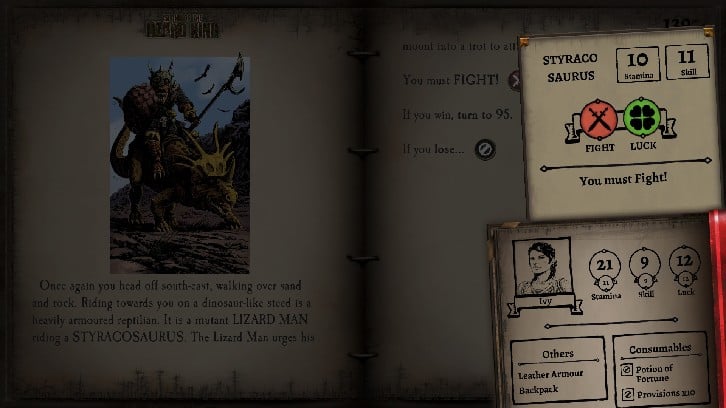 Island of the Lizard King (Fighting Fantasy Classics) Steam Key screenshot from the video game thumbnail 4