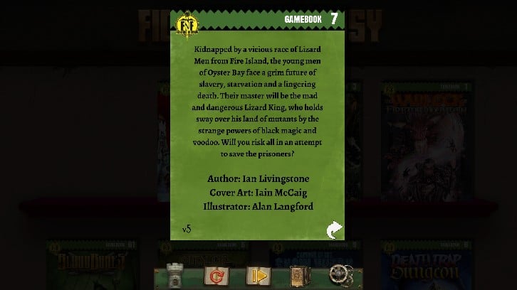 Island of the Lizard King (Fighting Fantasy Classics) Steam Key screenshot from the video game thumbnail 6