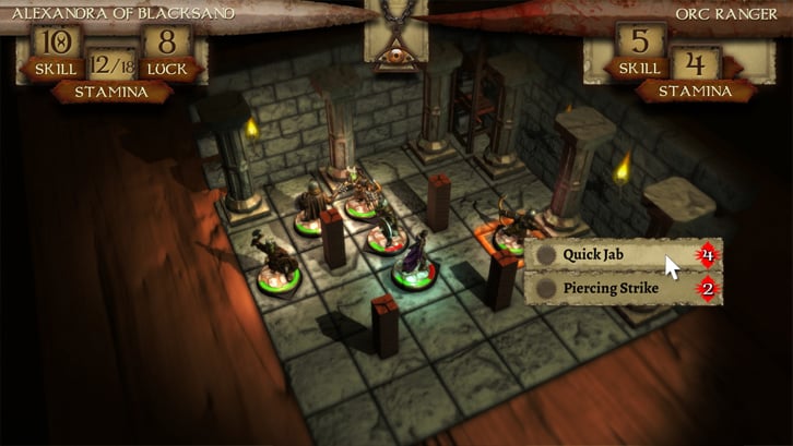 The Warlock of Firetop Mountain (Fighting Fantasy Classics) Steam Key screenshot from the video game thumbnail 2