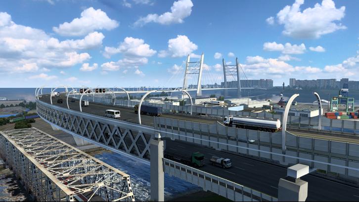Euro Truck Simulator 2 - Beyond the Baltic Sea Steam Key screenshot from the video game thumbnail 2