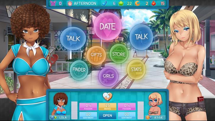 HuniePop 2: Double Date Steam Key screenshot from the video game thumbnail 2