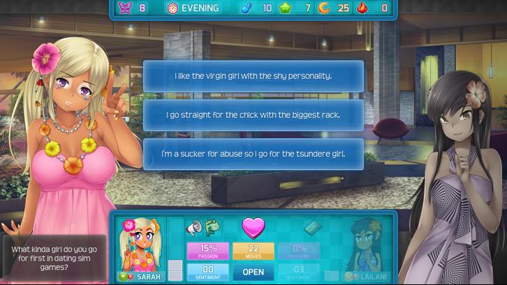 HuniePop 2: Double Date Steam Key screenshot from the video game thumbnail 6