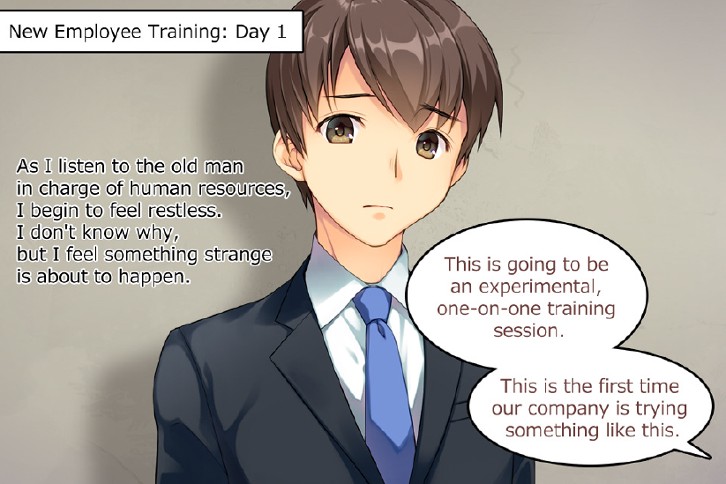 Dangerous new employee training with my futanari senpai! image